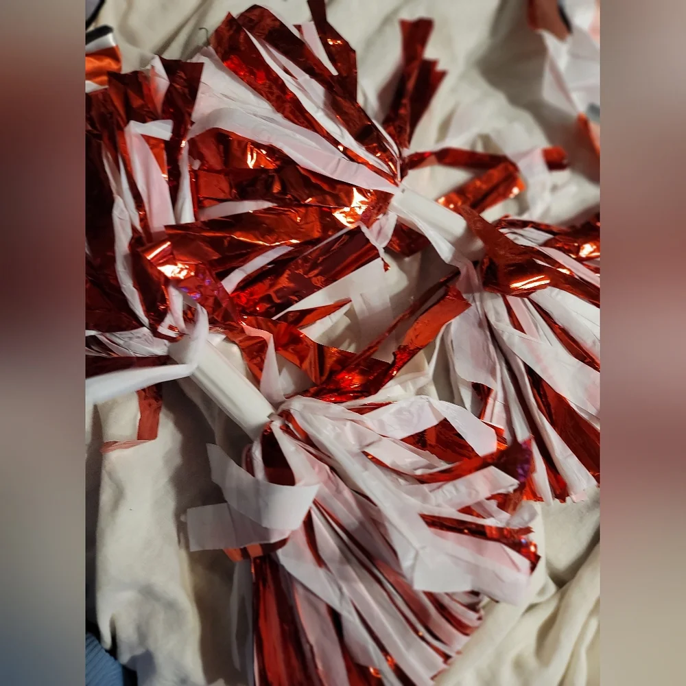 Nwt Girls Small Cheer Leader Set. Red White Size 4 To 6